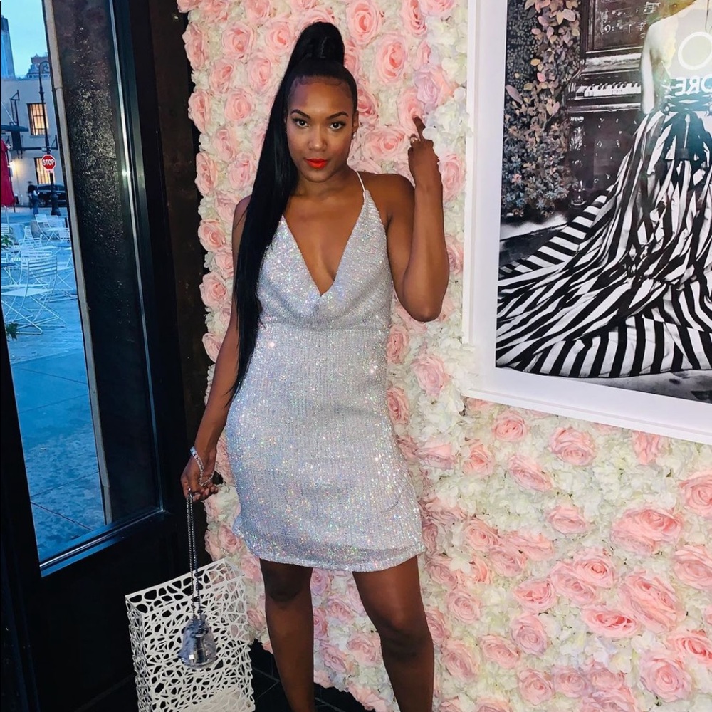 Silver Sequin  dress